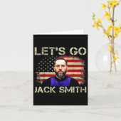 Carte Allons-y Jack Smith Drapeau Américain Été (Fleur jaune)