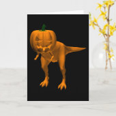 Carte Allosaurus halloweenis (Fleur jaune)
