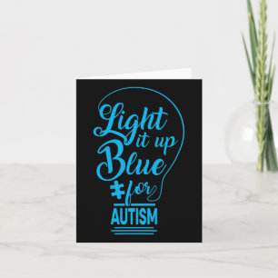 Carte Allumez-le bleu Sensibilisation sur l'autisme Cade