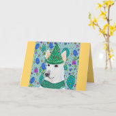 CARTE ALMAN SHEPHERD (Fleur jaune)