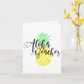 Carte Aloha Beaches Femme's Funny Summer Top (Fleur jaune)