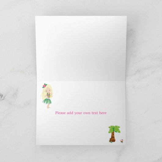 Carte Aloha Blonde Coiffeuse (Intérieur)