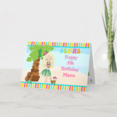 Carte Aloha Blonde Coiffeuse (Devant)