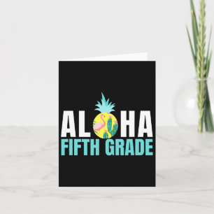 Carte Aloha Cinquième Année Retour À L'École Enseignants