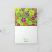 Carte Aloha Cute Hawaiian 1er Anniversaire Thème de fête (Intérieur)