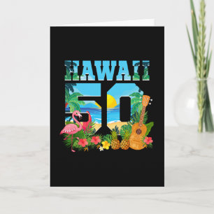 Carte Aloha Hawaii 50e anniversaire Hawaii Tropical Hawa