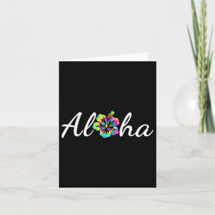 Carte Aloha Hawaii Beach Hawaiian Island Tie Dye Surfboa
