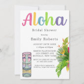 Carte Aloha Hawaii Fête des mariées à thème (Devant)