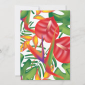 Carte Aloha Hawaii Fête des mariées à thème (Dos)