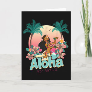 Carte Aloha Hawaii Paradis Hawaïen Vacances Plage Ile
