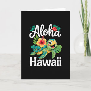 Carte Aloha Hawaii Tortue Île Hawaïenne Enfants Hommes F