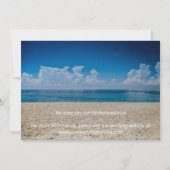 Carte Aloha Hawaiian Beach Wedding Enregistrer La Date (Dos)