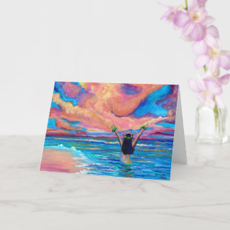 Carte Aloha Lever de soleil Hawaïen ou Mahalo
