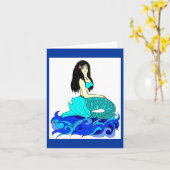 Carte Aloha Mermaid (Fleur jaune)