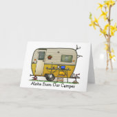 Carte Aloha remorque de campeur M (Fleur jaune)