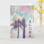 Carte Aloha salutations (Fleur jaune)