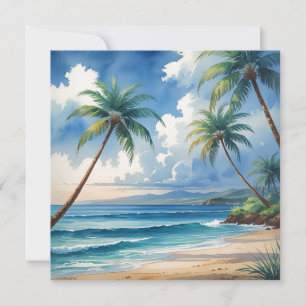 Carte Aloha Voyage Hawaïen De Style vintage De Hawaii