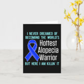 Carte Alopecia Aware Hair Loss Warrior Hottest Survi (Fleur jaune)