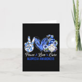 Carte Alopécie Conscience Paix Amour Cure Gnome (Devant)