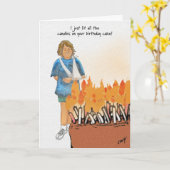 Carte Alors j'ai appelé le service des incendies ! (Fleur jaune)