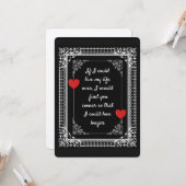 CARTE ALORS JE POURRAIS VOUS AIMER PLUS LONGTEMPS -- SAI (Devant/Arrière en situation)