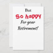 Carte Alors Triste Retraite Drôle Grumpy Girl Nous Tous (Dos)