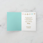 Carte Alpaca Baby's 1er anniversaire (Intérieur)