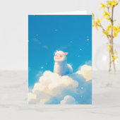 Carte Alpaca Dreamland (Fleur jaune)