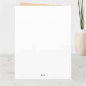 Carte Alpaca Lama Drôle (Dos)