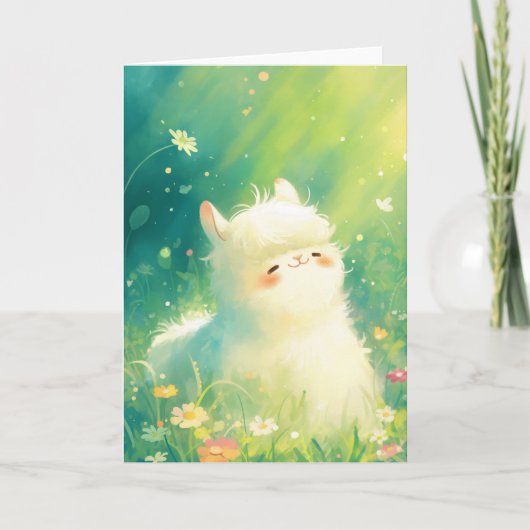 Carte Alpaca Sunshine Escape (Devant)