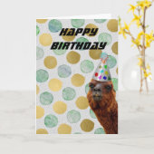 Carte Alpaga de partie (Fleur jaune)