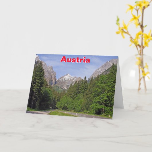 Carte Alpes autrichiennes (Fleur jaune)