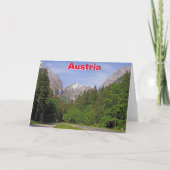 Carte Alpes autrichiennes (Devant)