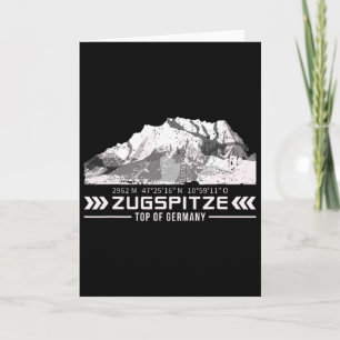 Carte Alpes de Zugspitze Montagnes de Wetterstein Randon