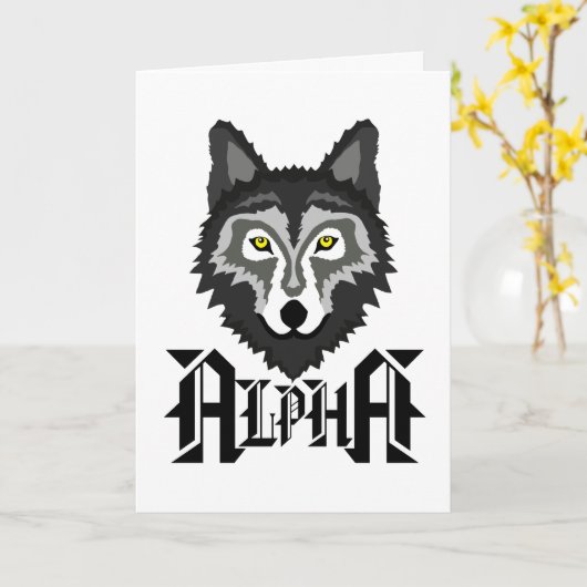 Carte Alpha Wolf (Fleur jaune)