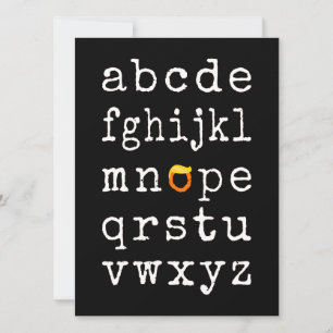 Carte Alphabet anti-Trump - Nope V
