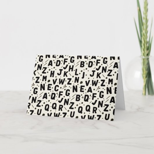 Carte Alphabet Artisan Onyx (Devant)