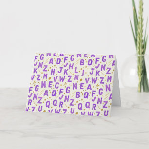Carte Alphabet Artisanal Royale Améthyste
