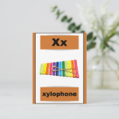 carte alphabet (avec image réelle) (Debout devant)