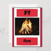 carte alphabet (avec image réelle) (Devant / Derrière)