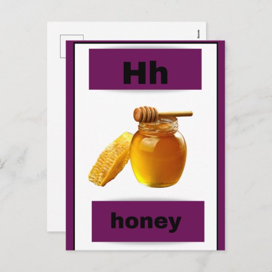 carte alphabet (avec image réelle) (Devant / Derrière)