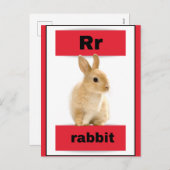 carte alphabet (avec image réelle) (Devant / Derrière)