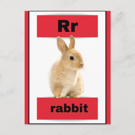 carte alphabet (avec image réelle) (Devant)