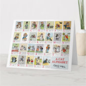 Carte Alphabet de chat, Louis Wain (Devant)