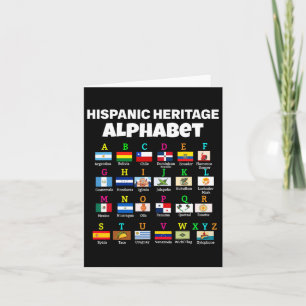 Carte Alphabet des drapeaux hispaniques pour enseignants
