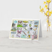 Carte Alphabet d'intersection (Fleur jaune)