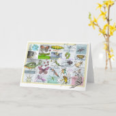 Carte Alphabet d'intersection (Fleur jaune)