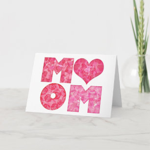 Carte Alphabet heureux de maman du jour de mère