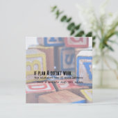 Carte ALPHABET PLAN 5,25 x 5,25 (Debout devant)