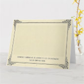 Carte Alphonse Allais, April Fools, Blanc, Art Abstrait (Fleur jaune)